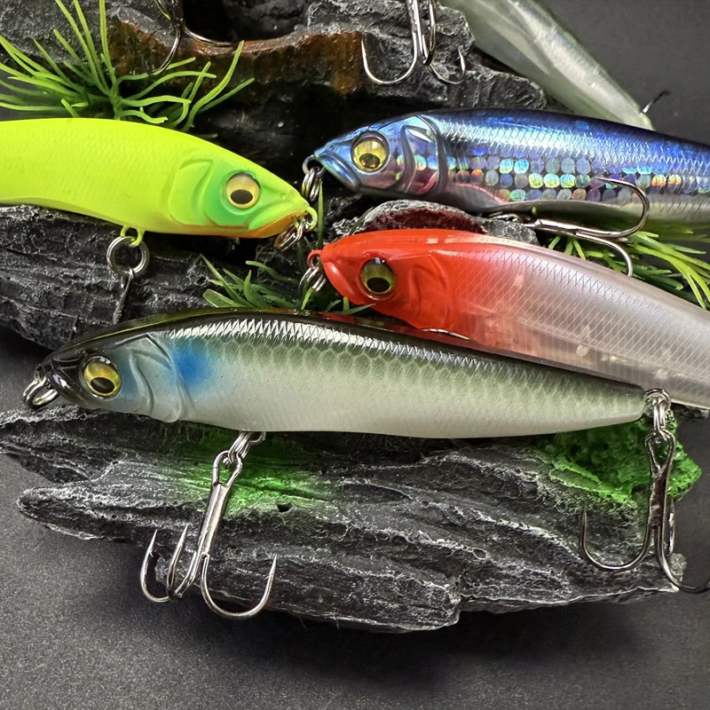 18g 90mm Jerkbait hundimiento lápiz Pesca Wobbler lubina aparejos de Pesca señuelos accesorios de Pesca señuelo de agua salada cebo de curricán - imagen 5