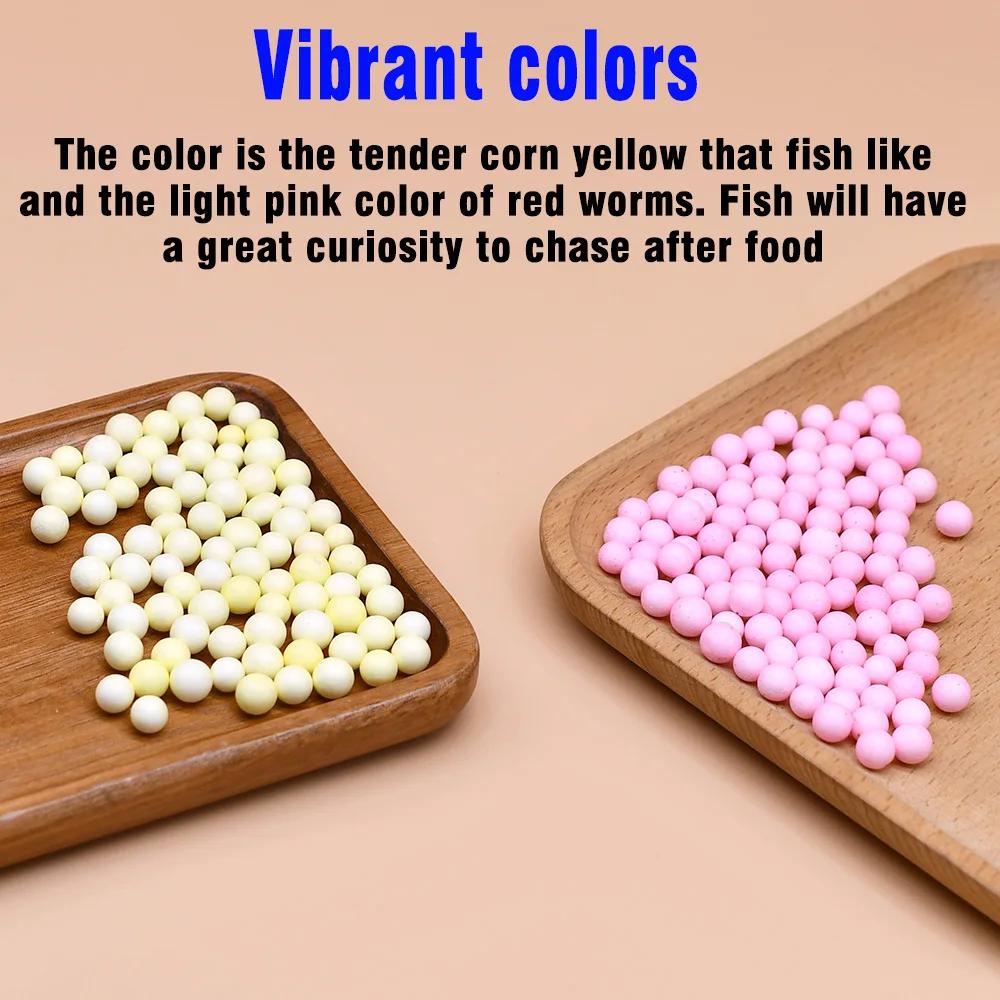 MNFT-flotadores de pesca de carpa de 2 botellas, cebos flotantes con bolas de agua, partículas flotantes de ácido frutal carnoso y fruta, cebo de pesca emergente con cuentas suaves - imagen 5