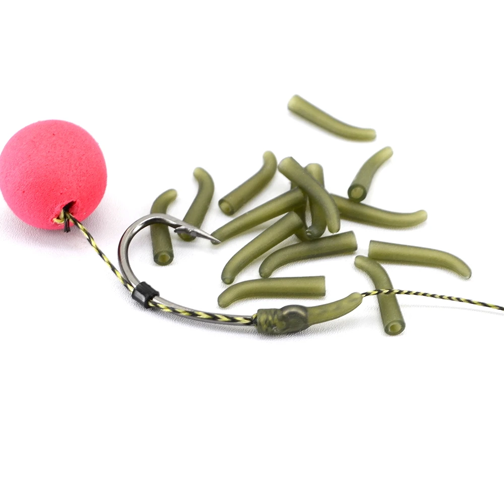 20 piezas-accesorios de pesca de carpa, mangas antienredos, alineador, Terminal de pesca, aparejos de goma - imagen 4