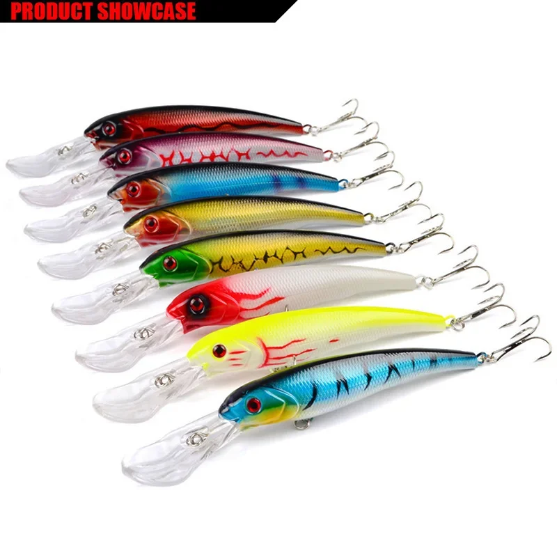 Señuelo de pesca de pececillo grande, aparejos de cebo Wobblers que se hunden, 16cm, 28g, cebo duro Artificial láser, carpa, lubina, Isca Crankbait, 1 ud. - imagen 3