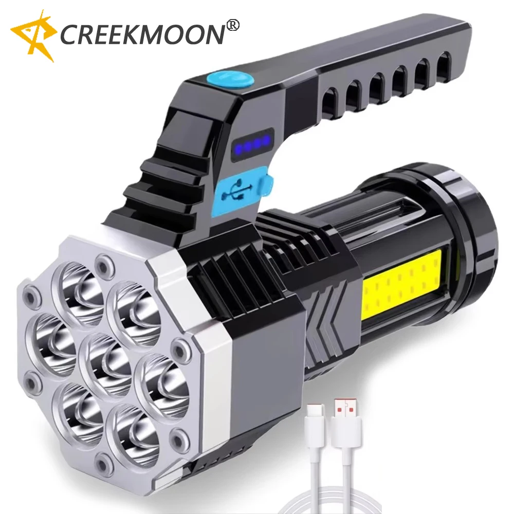 Linterna LED recargable de alta potencia para pesca nocturna