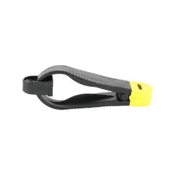 Clip de liberación de agarre de potencia ABS duradero, Mini y grande abrazadera a presión negra y amarilla, abrazadera para sedal, pesca en barco