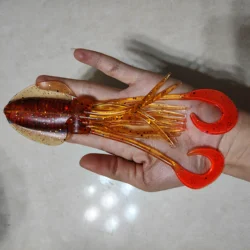 Señuelo Mahi de 12/15/18cm, faldas de calamar, pesca en el mar, señuelo de plástico suave, cadena de Margarita, Teaser, pulpo, gran juego, pesca, atún, señuelo de curricán