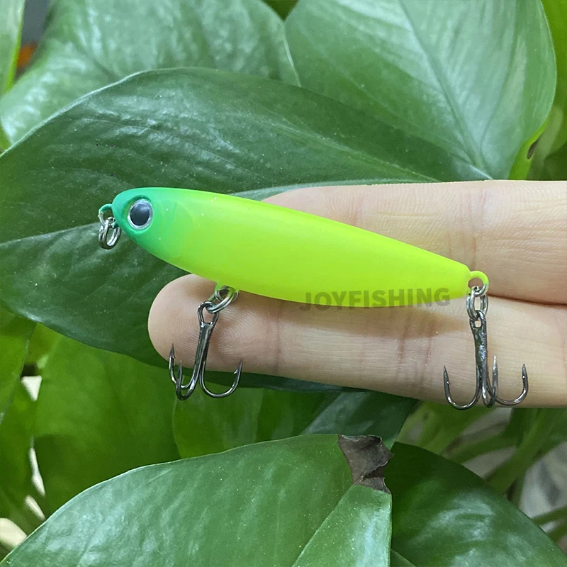 Señuelo de Pesca de lápiz de superficie, cebo Artificial flotante Topwater Doggy, lubina, trucha, Lucio, Wobbler, aparejos de Pesca 9016, 60mm, 6g - imagen 5