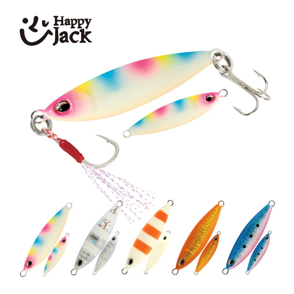 HappyJack-Señuelos de pesca con plantilla de Micro Metal, 5g/10g/15g/20g, cuchara de Jigging de fundición a tierra, mini plantillas, cebo Artificial de agua salada, novedad de 2025