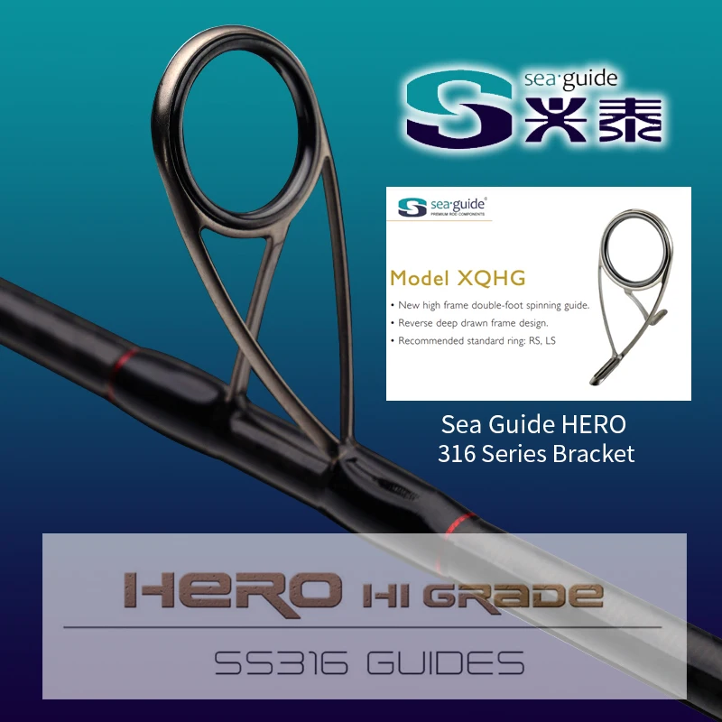 PURELURE-caña de pescar giratoria para lubina, caña de pescar con alto contenido de carbono de 2,7 m, 3,0 m, MH, carrete giratorio - imagen 4