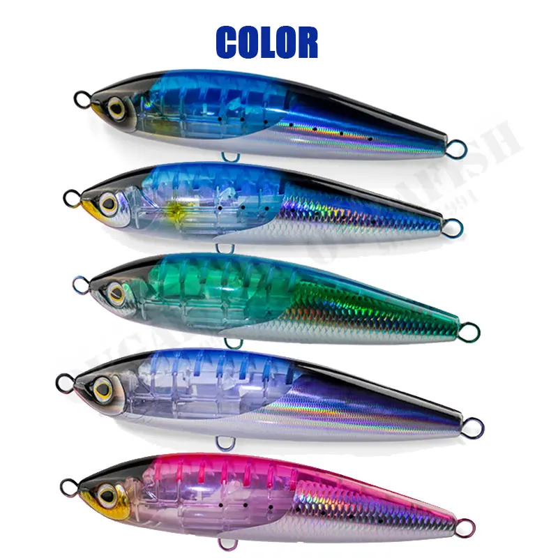 Coloridos señuelos de pesca iridiscente diseñados para aventuras versátiles de pesca