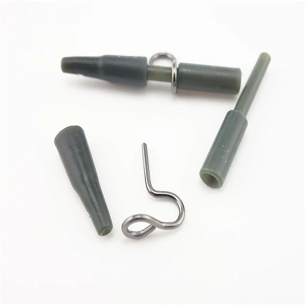 500 juegos de accesorios de Pesca, juegos de clips de seguridad, conector giratorio de cambio rápido, cables de peso, equipo de Pesca de carpa, aparejos de Pesca - imagen 3