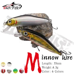 Señuelo Walk Fish – Minnow flotante con ojos 3D para pesca en mar