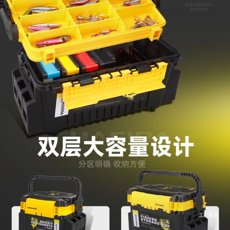 Caja de pesca Luya multifuncional con portacañas – Asiento ultraligero - imagen 3