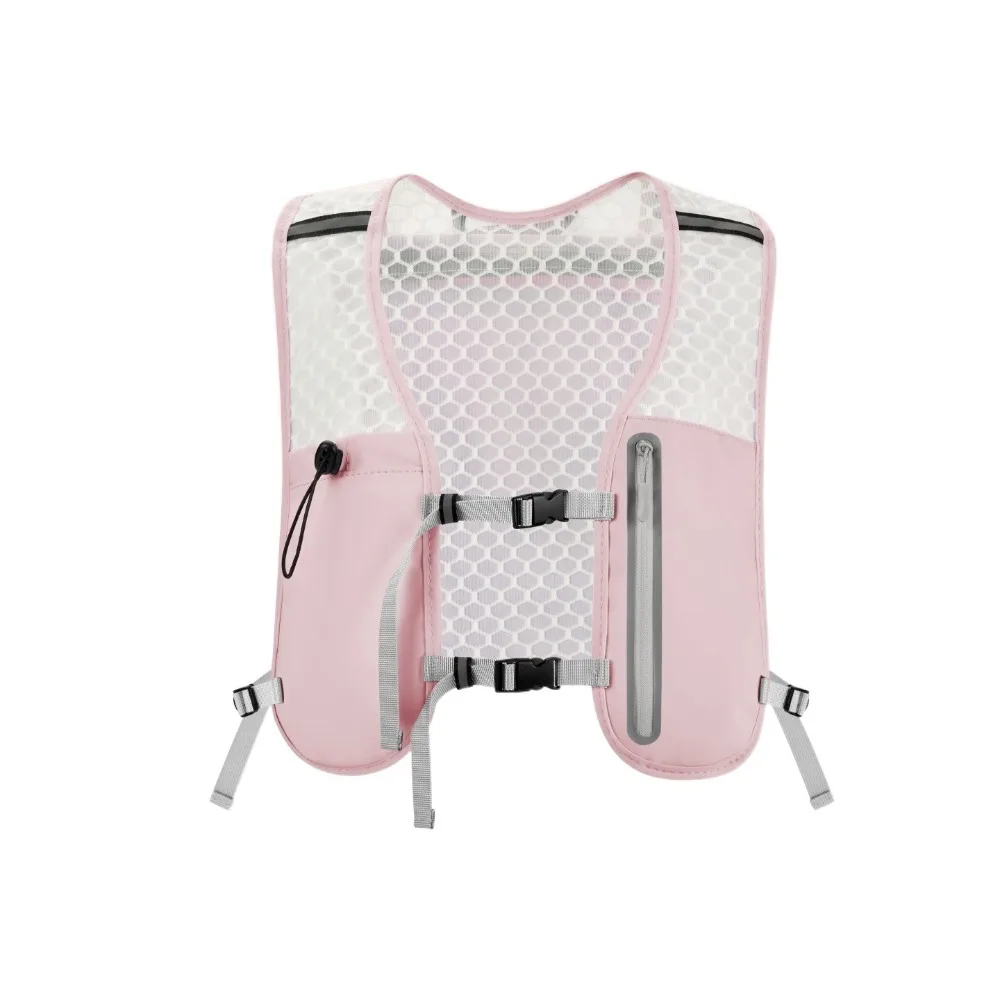 Chaleco de hidratación transpirable para correr, chaleco de hidratación ligero antideslizante, bolsa deportiva, paquete de pecho de vejiga práctico multifuncional