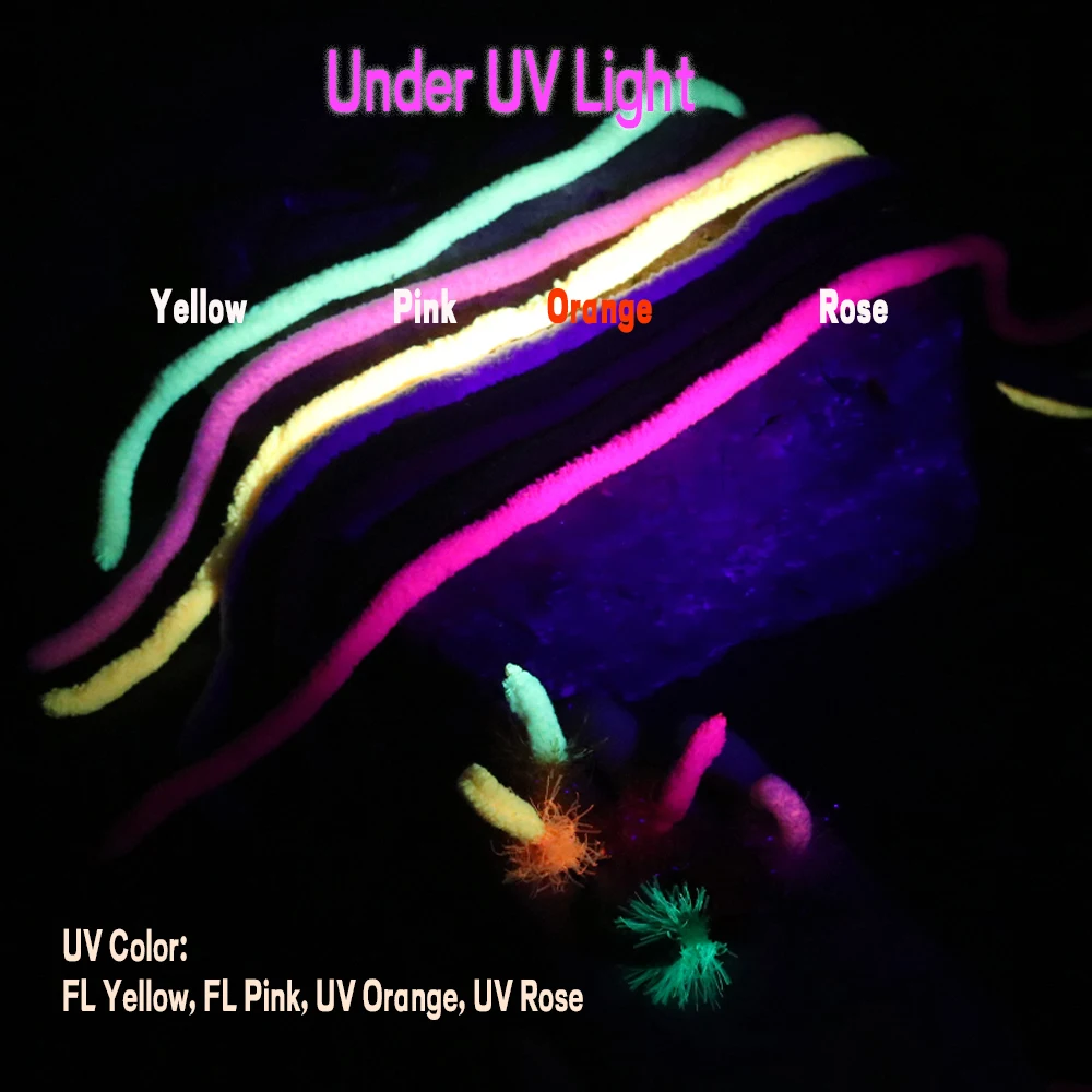 Wifreo Material de atado de moscas, mopa UV, hilo corporal de chenilla, Grubs, mopa de línea, mosca para perca, trucha, cabeza de acero, señuelo de pescado, cebo, aparejos de pesca - imagen 4