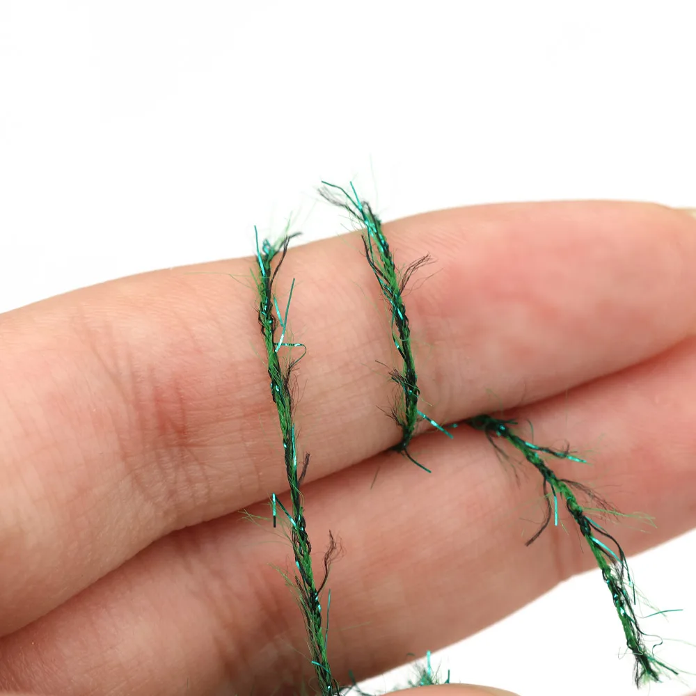 Wifreo, 2 uds., 15M, chenilla de hielo, piernas, Material de atado de moscas para Jig, ninfas, Scud, lanoso, Bugger, Streamer, trucha, lubina, señuelo de pesca - imagen 5