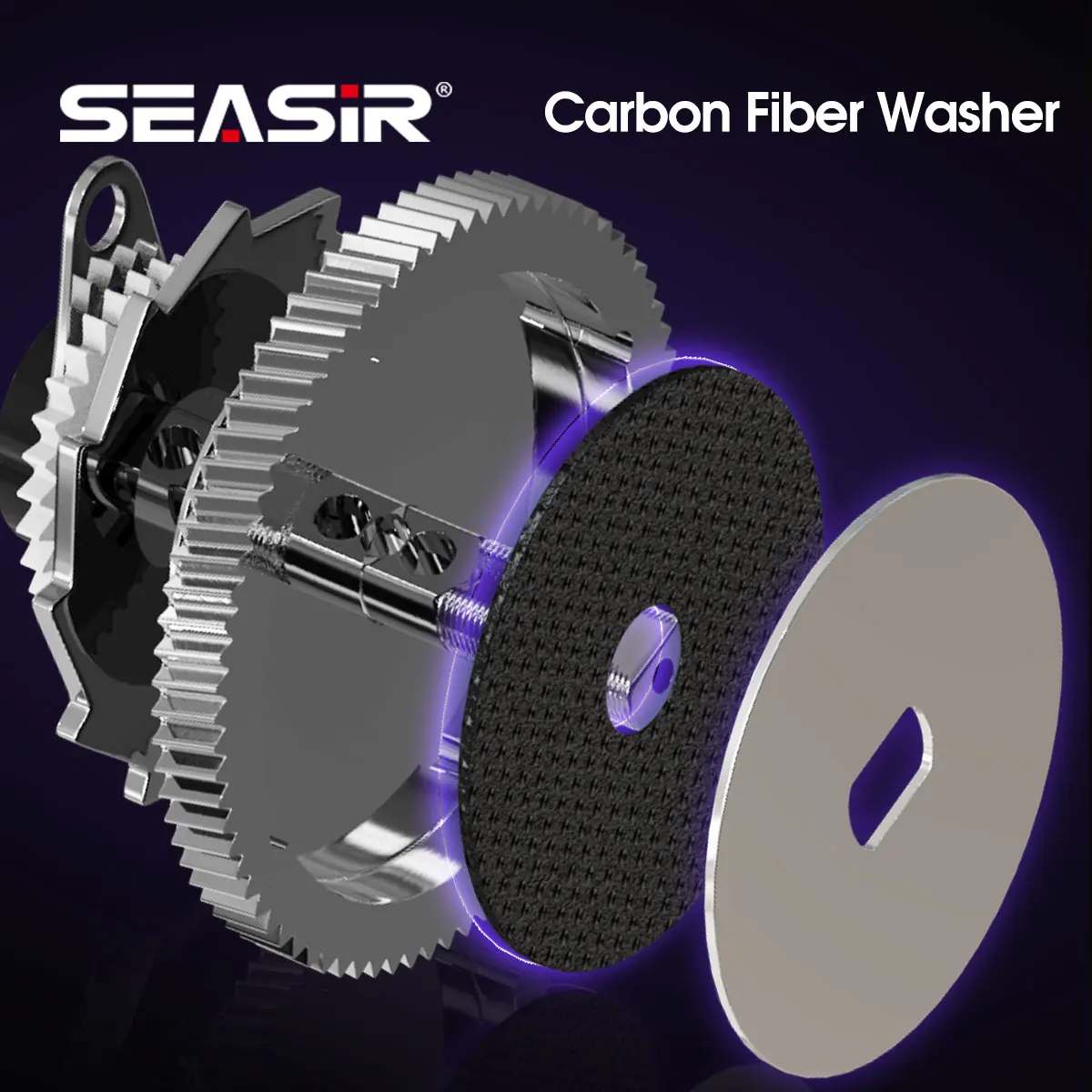 Seasir ZERO119 carrete Baitcasting fibra de carbono BFS 119g - imagen 5