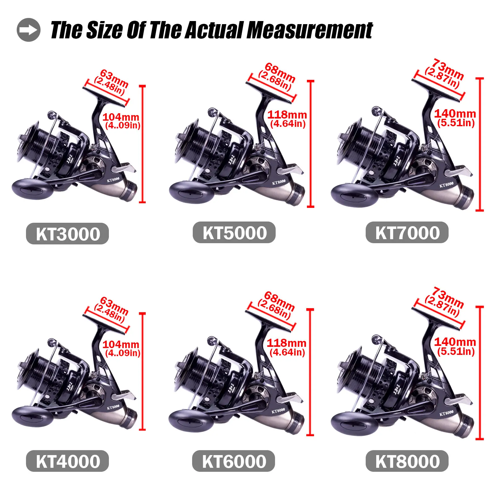 Carrete De Pesca De carpa De Metal, accesorio De doble descarga, rueda lejana, Saft Water Surf Peche, carretes giratorios, arrastre De 23kg, 2024 - imagen 5