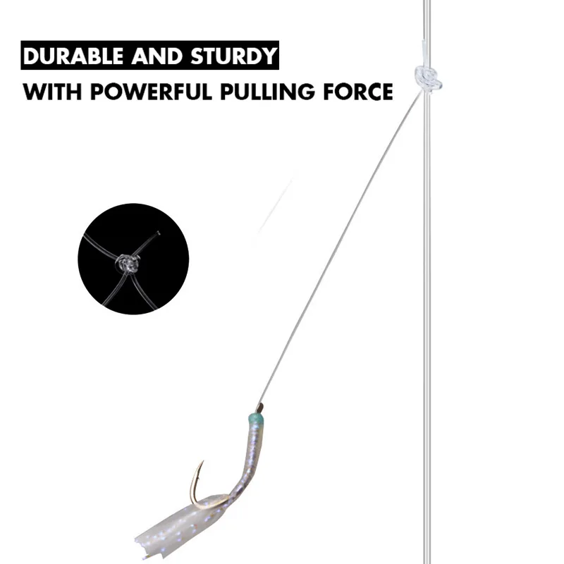 Plataforma de pesca de barco Hayabusa japonesa Original SS021/022/023, aparejo de gángel de 6 ganchos, anzuelo luminoso de cuerda de piel de pescado, accesorios de pesca - imagen 5