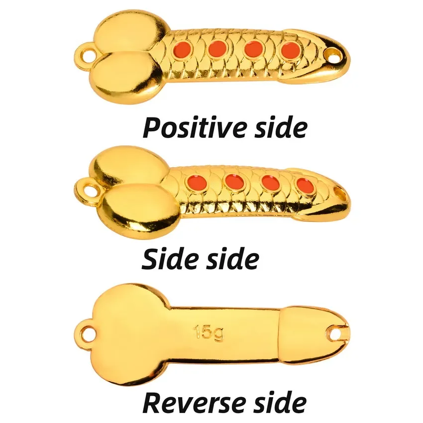 Cebo Flash de Metal VIB de 4 piezas, señuelo de pesca dorado plateado VIB, cebo de lubina Artificial, cuchara giratoria que se hunde, Swimbait con gancho triple - imagen 5