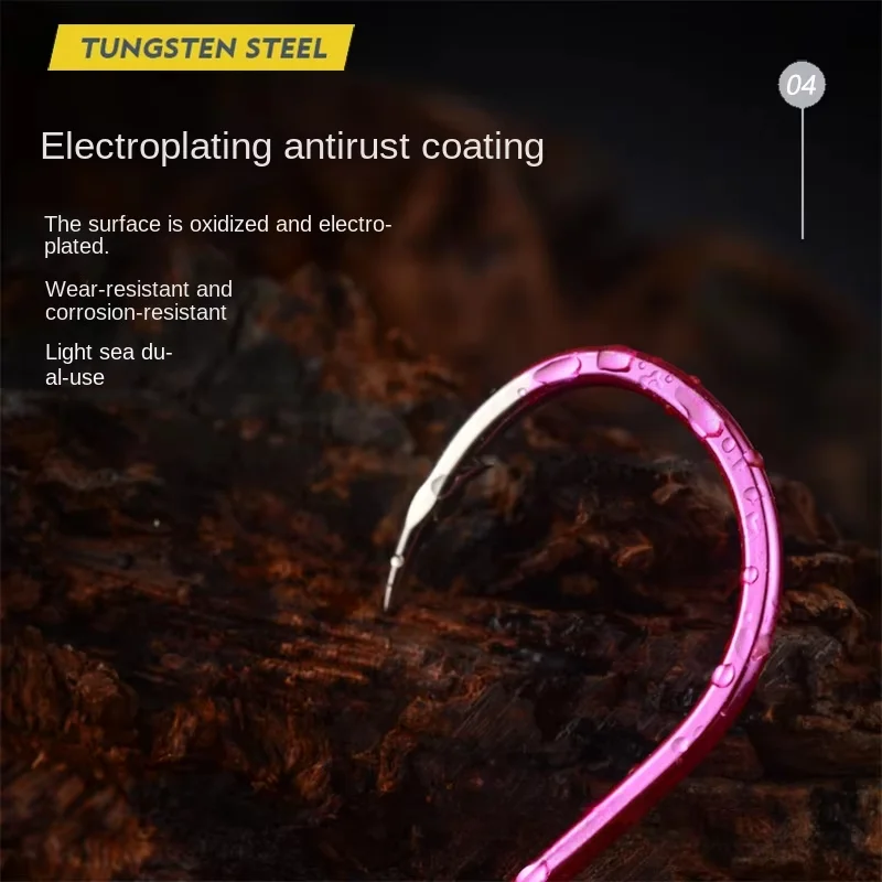 Cuerda de pesca de rocas de mar de montaña arrugada eléctrica púrpura KEARMMING 808 - imagen 2