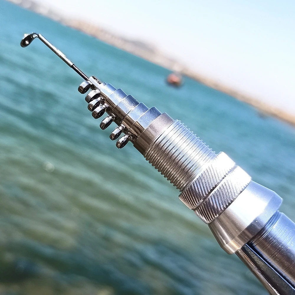 Fire maple-caña de pescar con forma de bolígrafo de acción rápida, mini caña de pescar telescópica, juego de caña portátil de carbono, carrete de metal de viaje, 1,8 m, 2m - imagen 5