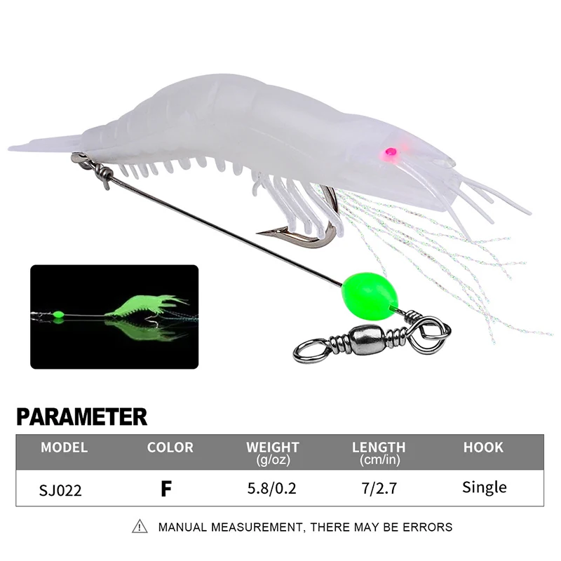 Experimente el mejor señuelo de pesca con el modelo S-J022 con un solo gancho y un duradero y 5