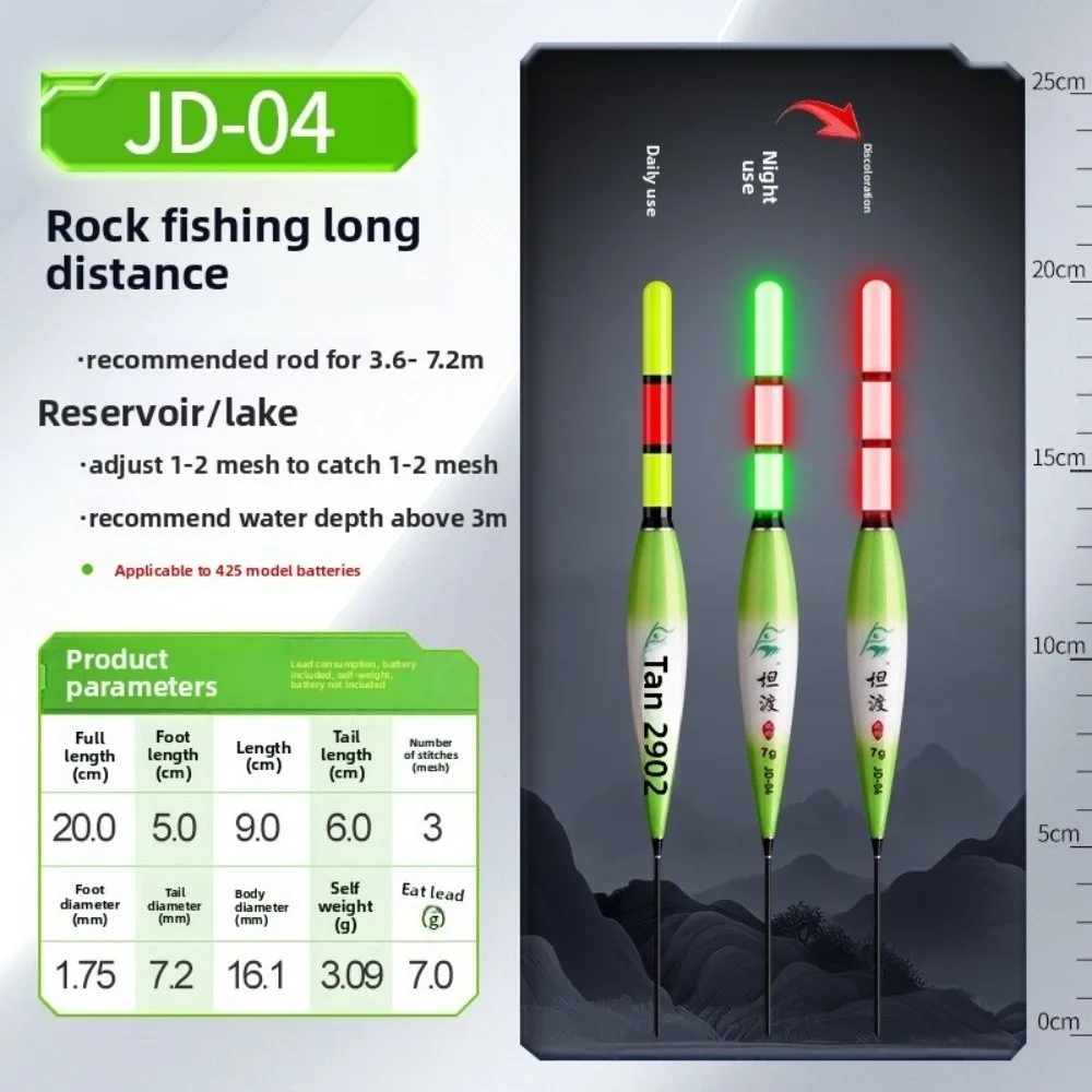 Flotador LED con cambio de color – Indicador de picada para pesca en roca - imagen 4