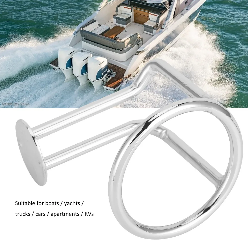 Portavasos acero inoxidable 316 con anillo 90mm para barco - imagen 4