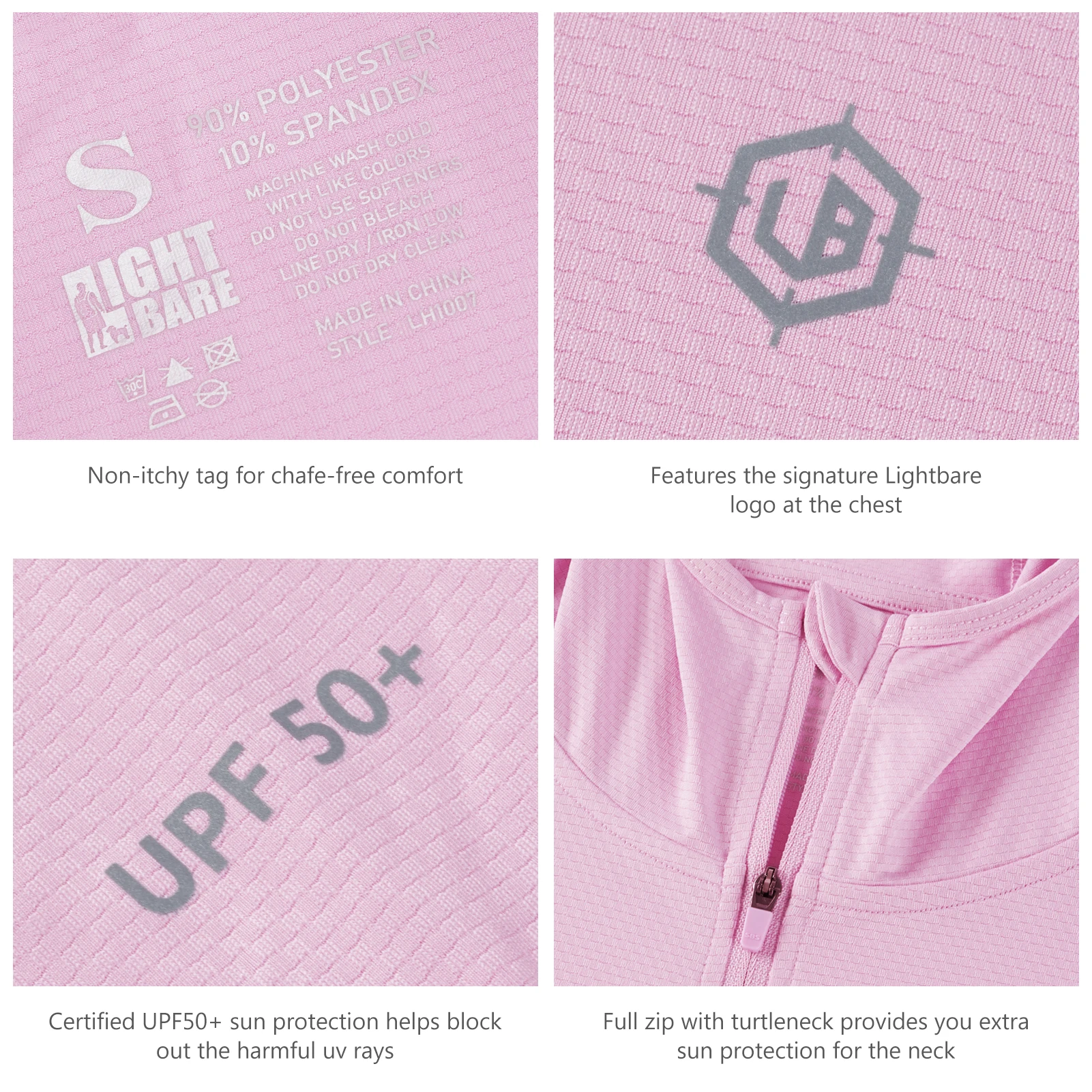 Lightbare Sudadera UPF50+ para pesca mujer con capucha y manga larga - imagen 4