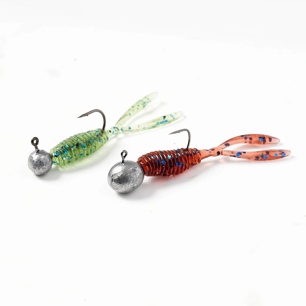 SUNMILE-cebos blandos de pesca, cebo Artificial de gusano, 35mm/0,4g, 30 unids/lote, señuelos de trucha Leurre Souple - imagen 5