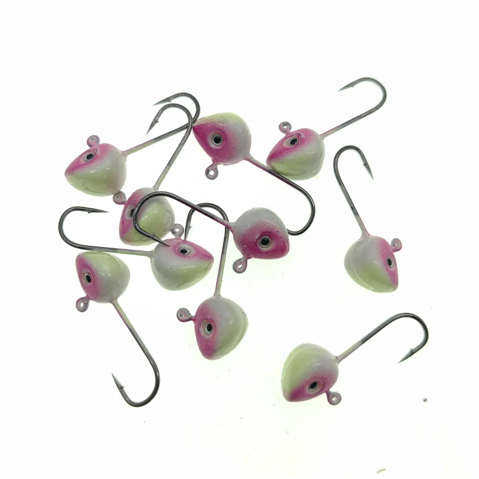 MUKUN Mini Jig Head con ojos – Anzuelo plomado para vinilo - imagen 3