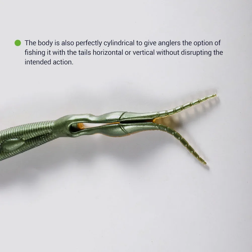 BASSLAND-señuelo suave de silicona para Pesca, 140mm, 11,5g, 4 Uds., cola de horquilla para sábalo, aparejos de Pesca para Lucio de agua salada para invierno - imagen 3