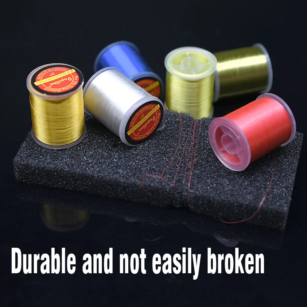 Hilo de Seda para Atar Moscas, 6 Colores, 450M, 75D, Hilo Sedoso para Atar Moscas de Pesca - imagen 4