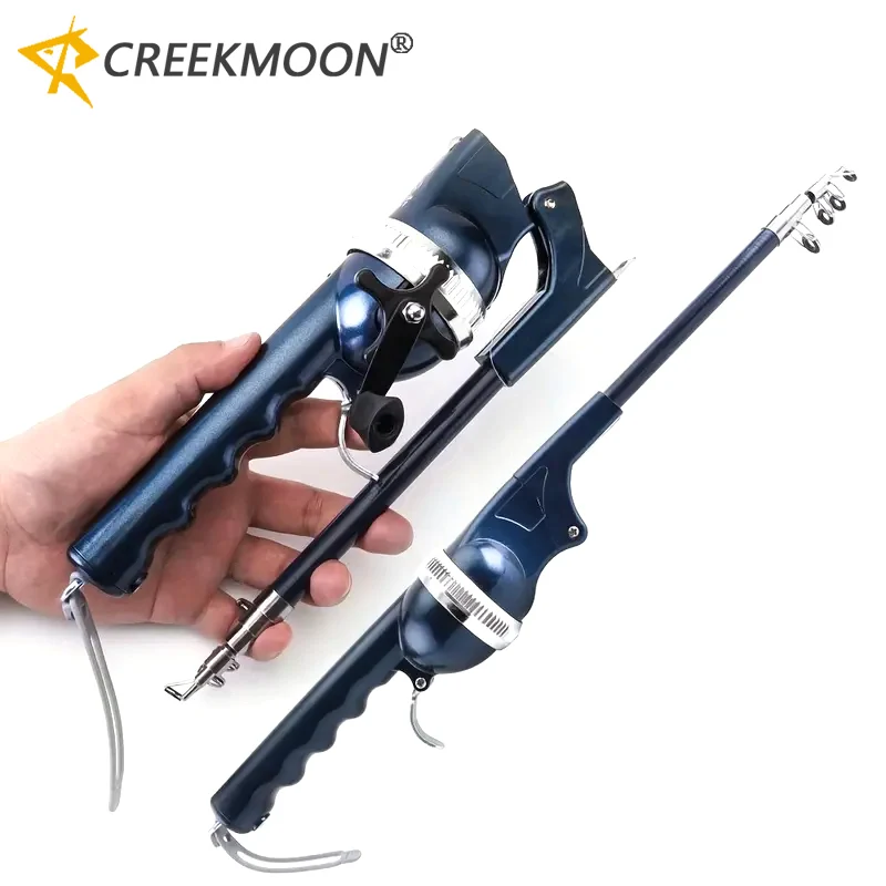 Caña telescópica con carrete fibra carbono para pesca - imagen 4
