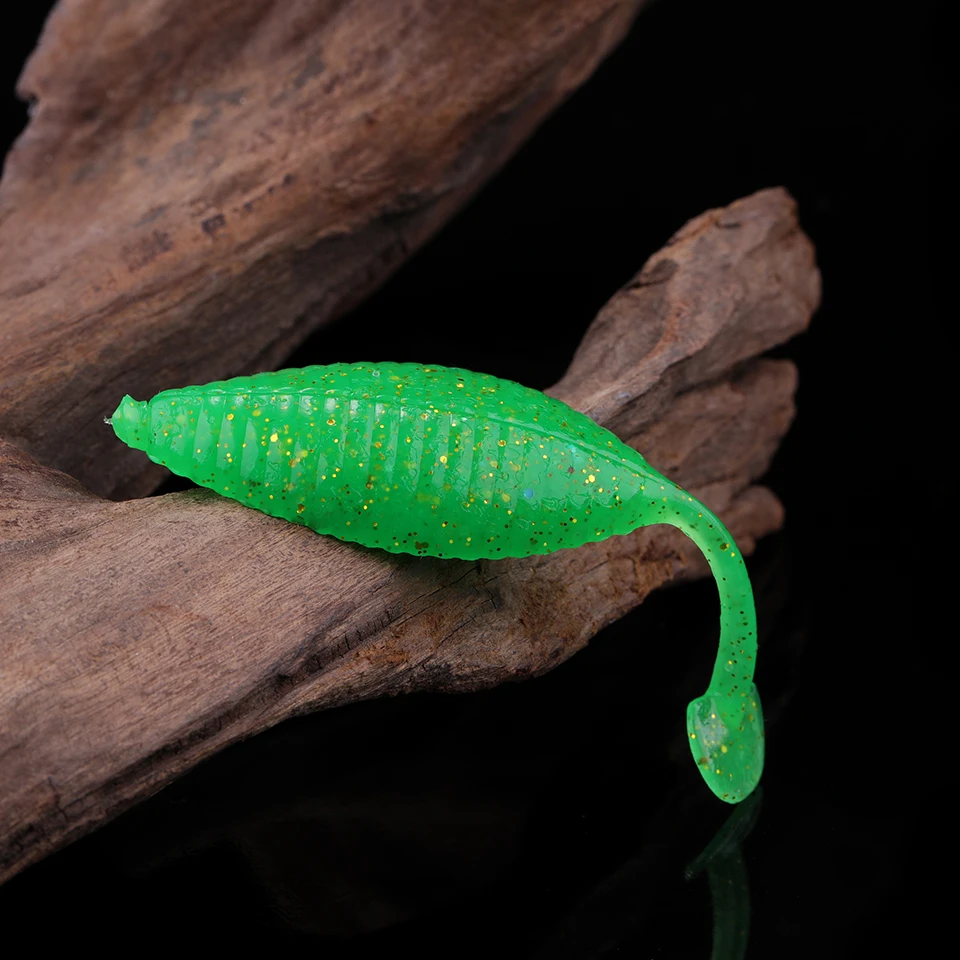 WALK FISH-SEÑUELOS blandos flotantes para pesca, gusano de pesca, TPR, Lucio, Swimbait, Jigging, cebos de plástico, 75mm, 3,3g, 6 unidades por lote - imagen 5