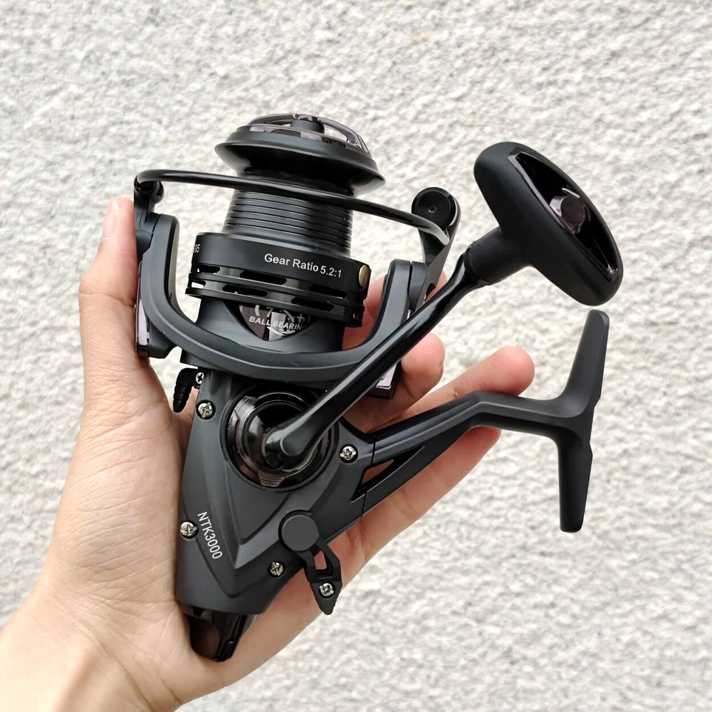 Carrete de pesca giratorio de doble freno delantero y trasero 3000/4000/5000/6000 16KG arrastre máximo alimentador de carpa equipo de pesca viaje surf - imagen 5