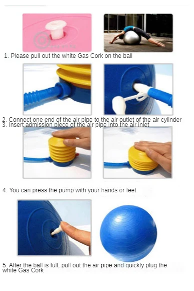 Bomba de pie portátil, bomba de aire con Pedal de 4 pulgadas, bomba de globo para bomba de anillo de natación - imagen 4