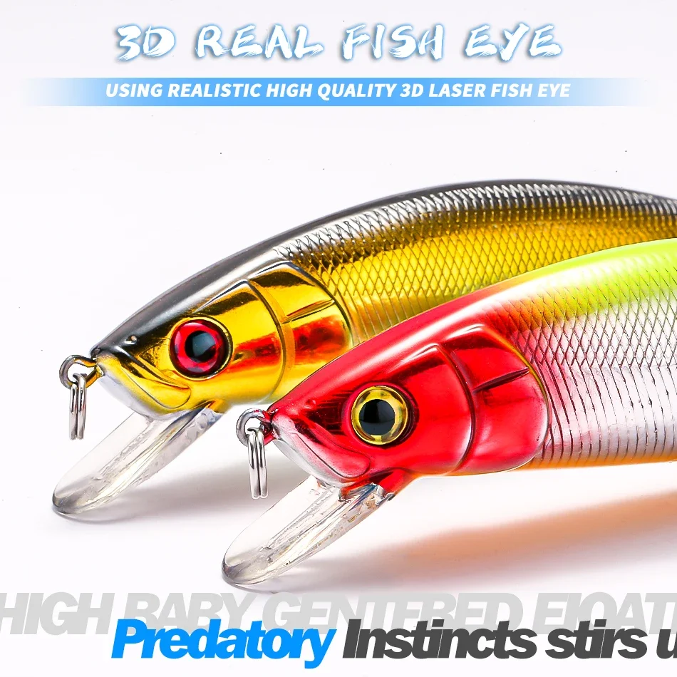Señuelo de pesca de pececillos de mar, cebo duro de hundimiento, 130MM, 45G, Wobble MINNOW Crankbait, mejor precio - imagen 3