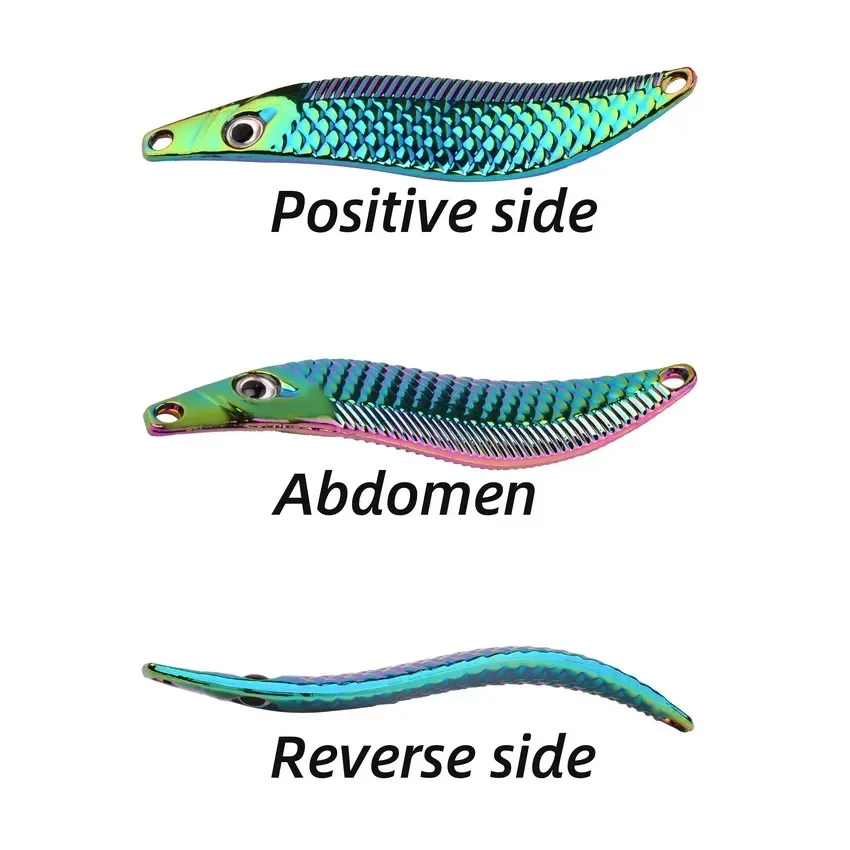 Cebo Artificial con gancho de plumas, aparejos de pesca nocturna, lubina, lucio, perca, VIB, cuchara, lures20 g, 15g, 10g, 7g - imagen 5