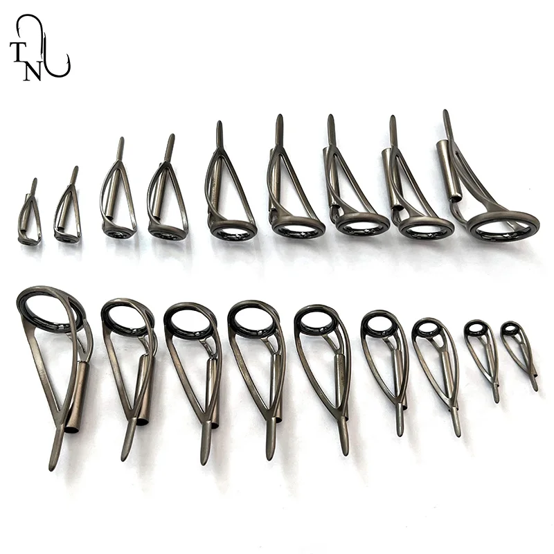 TN99 5 uds TUCRLST guías de punta de pesca construcción guías de caña de pescar anillo Kit de reparación de agua salada para accesorios de repuesto de pesca - imagen 4