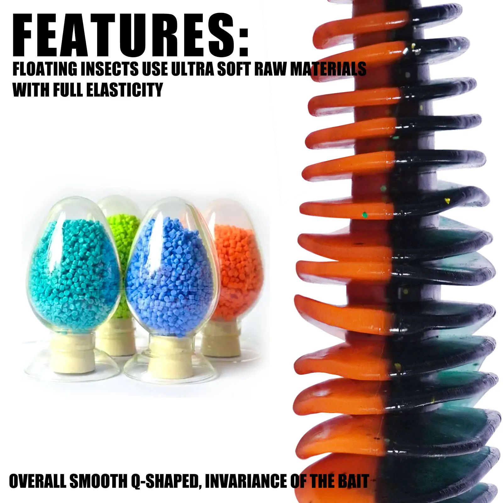 OUYALINE gusano-señuelo de pesca de silicona, señuelo suave, fuelle, enmalle, Lucio Artificial, aparejos de Swimbait para cebos de pesca, leurre souple - imagen 3