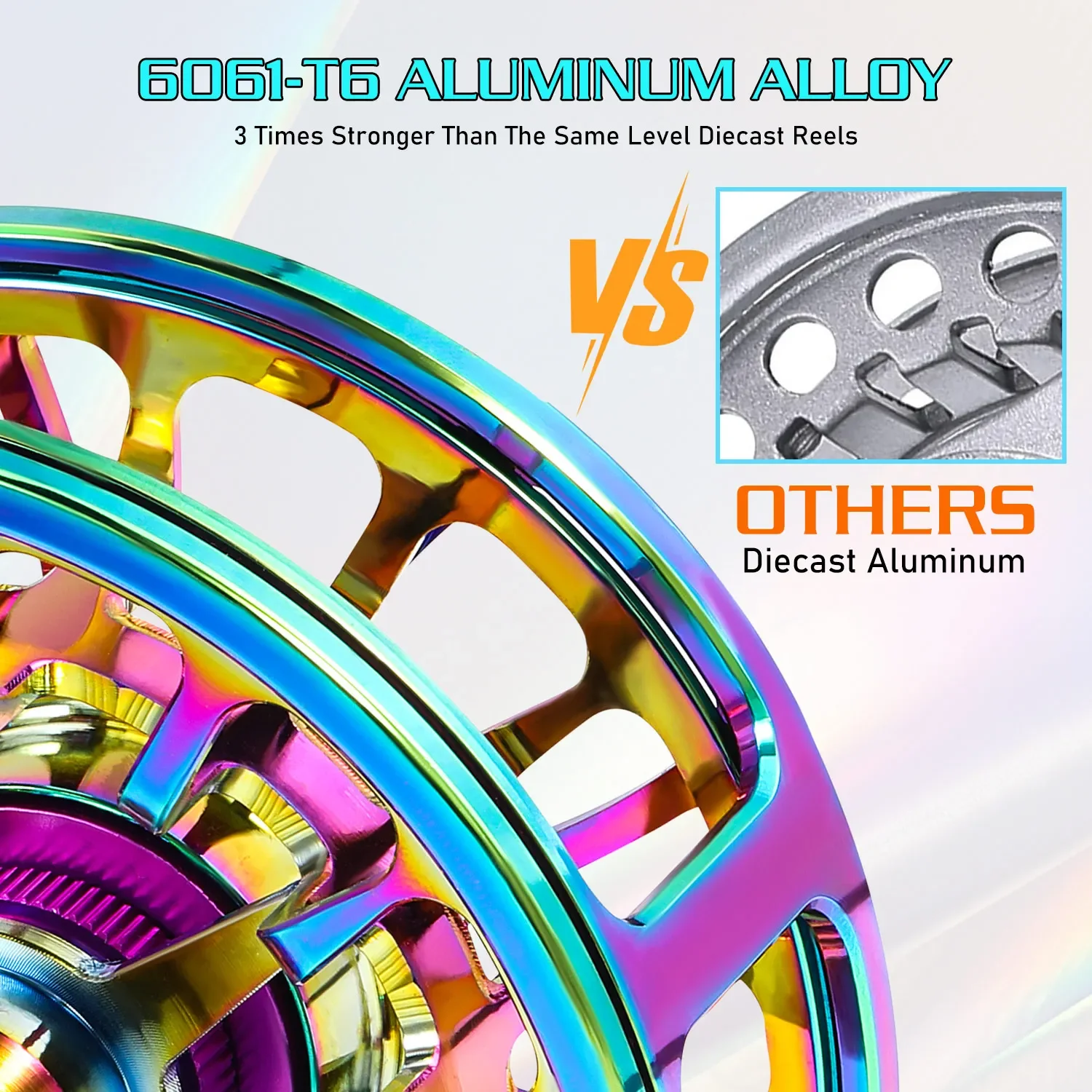 Sougayilang Carrete Spinning CNC Aluminum Arrastre Antideslizante - imagen 4