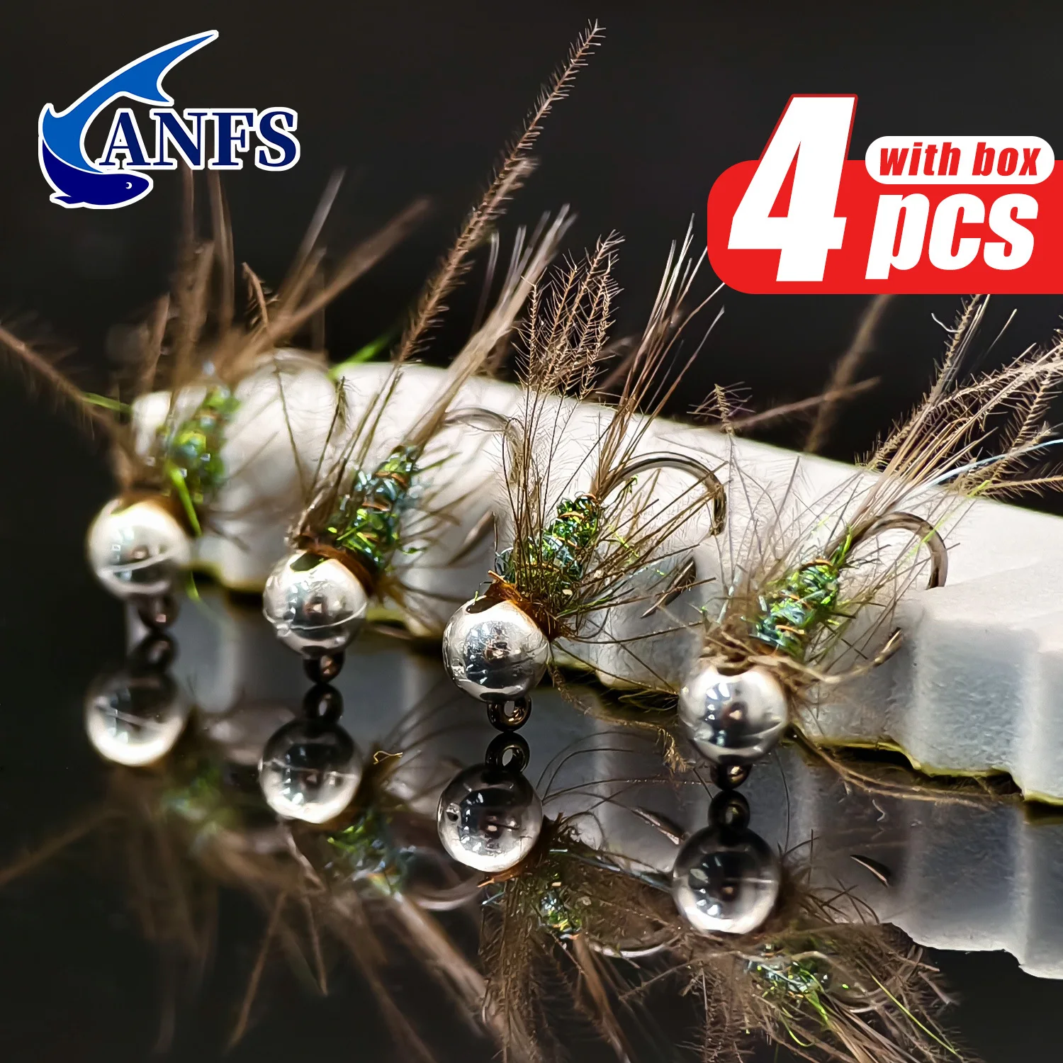 Duracell Jig Ninfa Europea – Mosca artificial grande para trucha - imagen 5