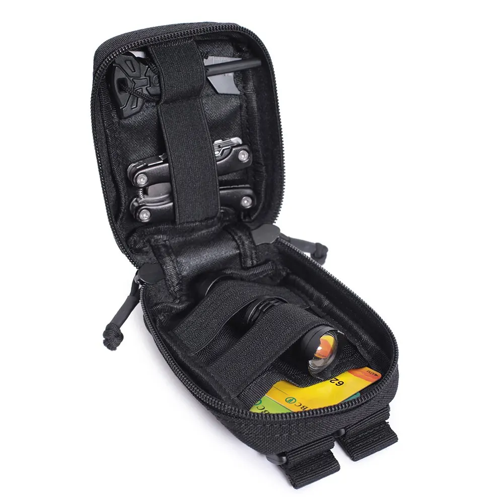 Bolsa de almacenamiento de señuelos portátil de pesca compacta, bolsa de almacenamiento de lona para cintura y hombro al aire libre, organizador, accesorio para aparejos de pesca - imagen 2