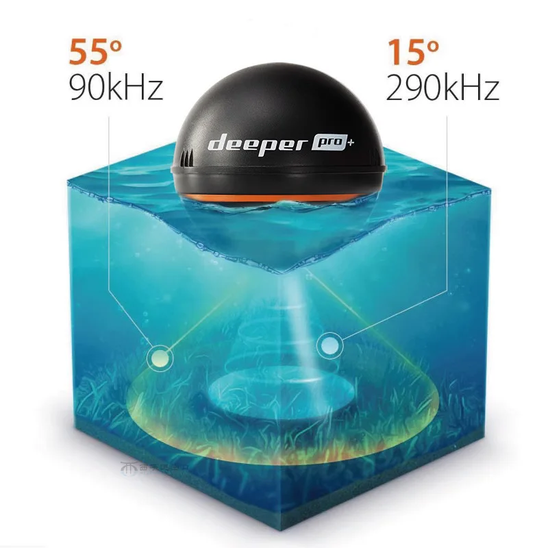 Sonar inteligente más profundo Chirp + 3 buscador de peces, batería CHIRP 15H de tercera generación, mapeo GPS 3D inalámbrico para pesca en hielo/tienda/barco iOS/Android - imagen 3