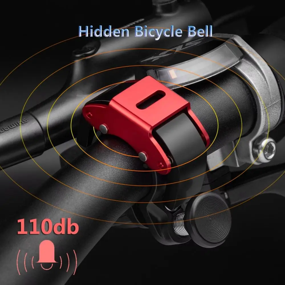 Accesorios para bicicleta, campana de aleación de aluminio de 22,2mm, bocina de bicicleta negra, dorada, roja y azul, alarma de sonido de seguridad para ciclismo, manillar de ciclismo - imagen 5