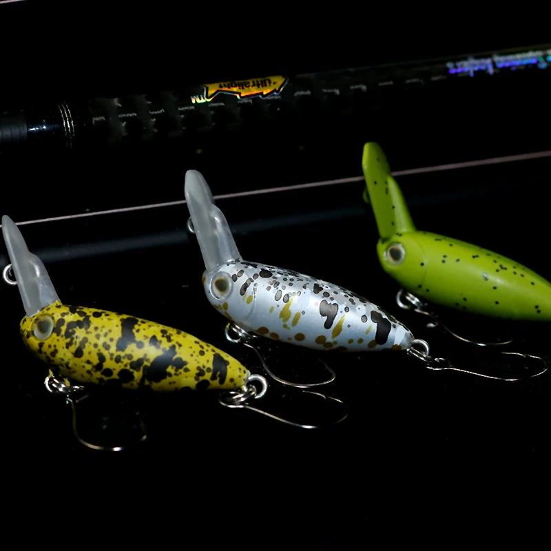 DUODUOYU 1 Uds nuevas Mini Señuelos de Pesca Crankbait 30mm 3,5g cebo Artificial duro de pececillo de hundimiento lento para pesca de trucha - imagen 5