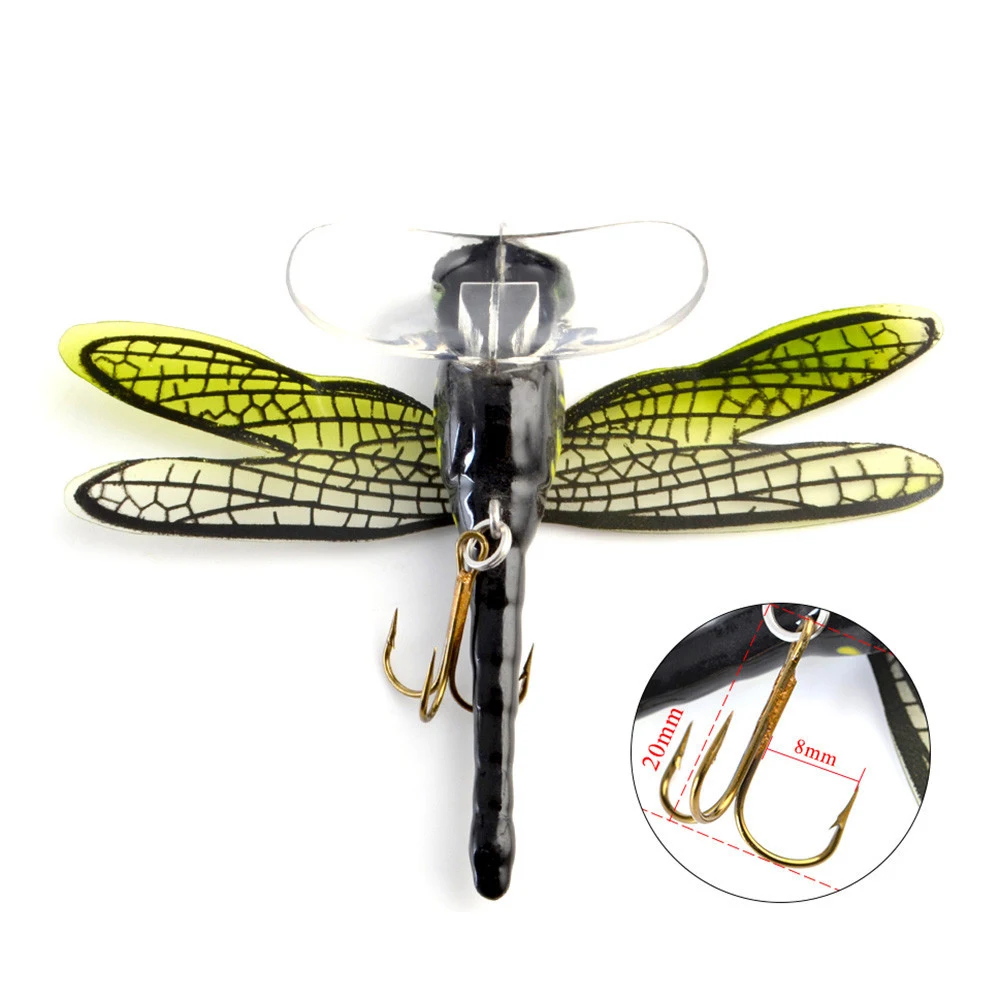 ALASICKA 6G 7.5CM Topwater Dragonfly Flies Insect Fly Fishing Lure Trout Popper Artificial Bait Wobblers For Trolling Hard Lure - imagen 5