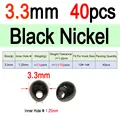 3.3mm Black N 40pcs