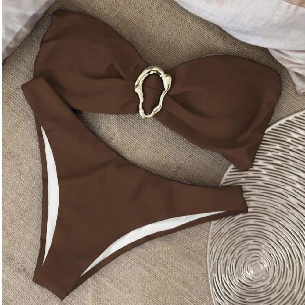 Bikini Bandeau Push-Up 2 piezas – Traje de baño verano - imagen 2