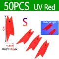 50pcs UV Red S