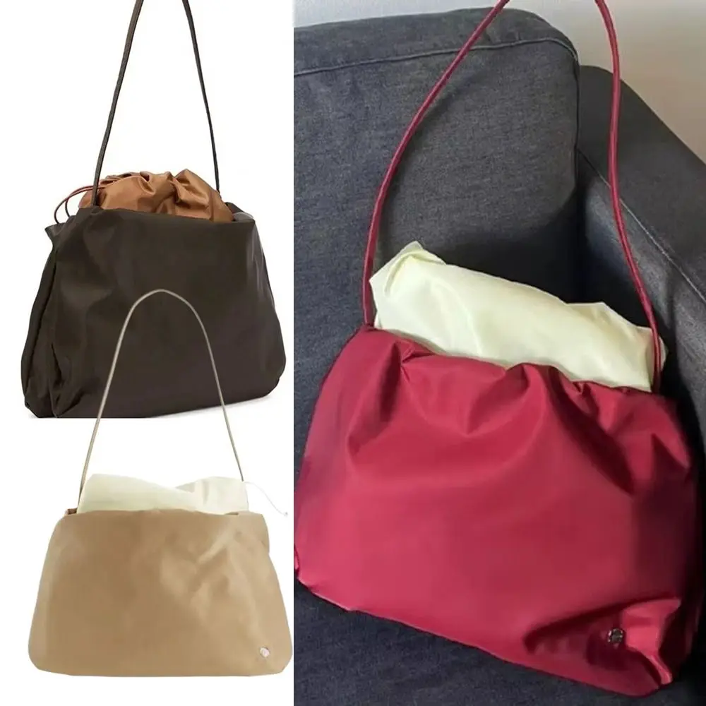 Bolso de mujer forma nube – Nailon suave doble correa gran capacidad - imagen 4